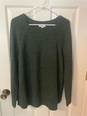 LOFT Cozy Olive Green Women's Knit Sweater